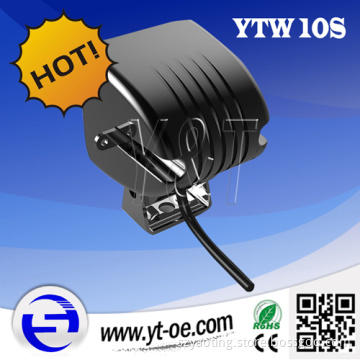 OEM Products! DC10-30V 10W Waterproof IP68 Auto 12V LED Driving Lights for Crane Pure Aluminium Housing Flood Beam and Spot Beam (YTW10S)